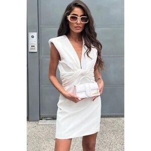 Zara white mini dress